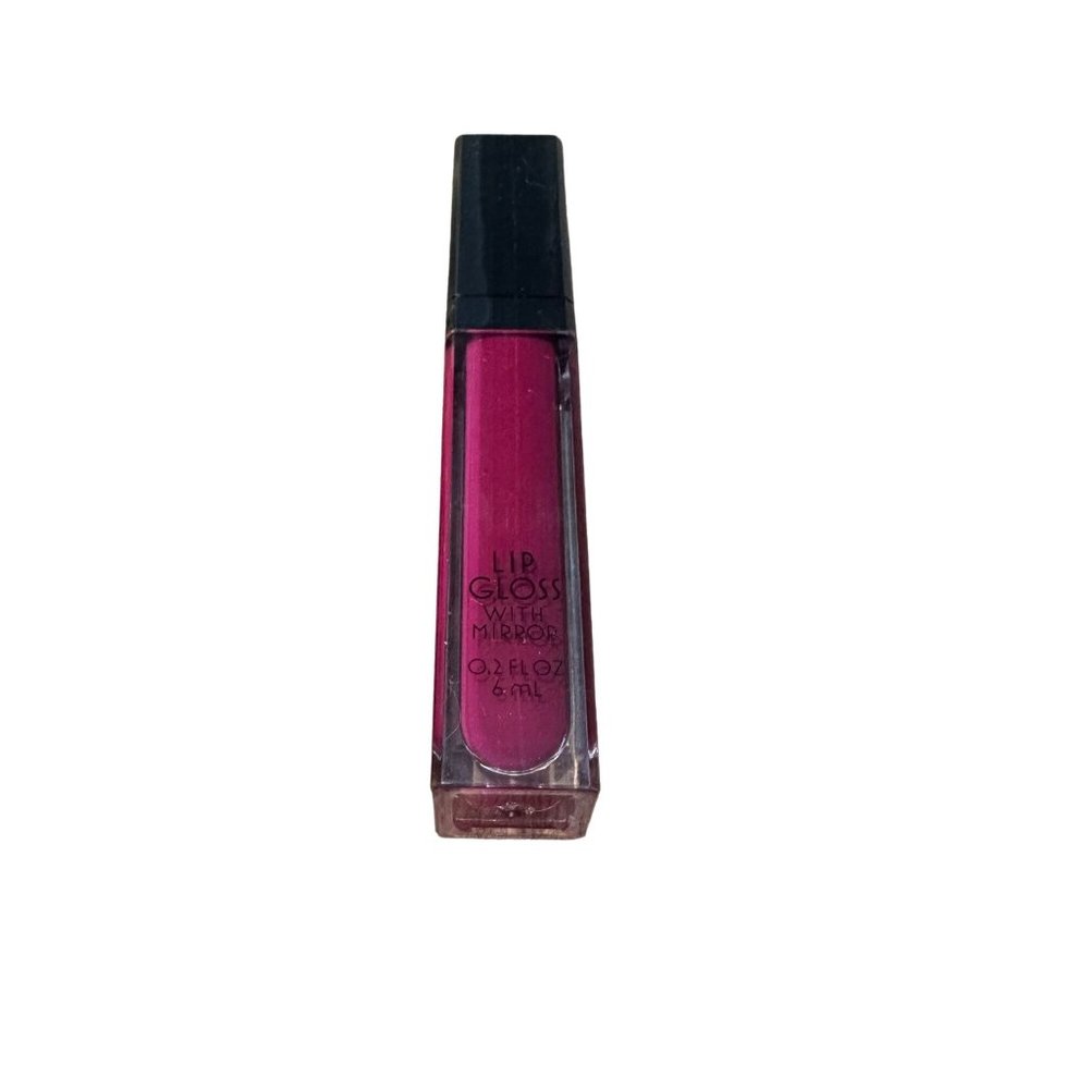 Fantasia Glass-Like Lip Gloss Shade Magenta Berry with Attached Mirror